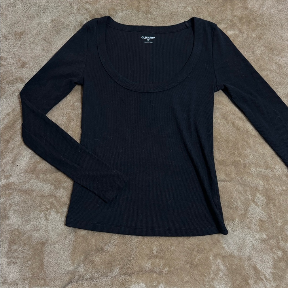Old Navy Women's Classic Black Long Sleeve Tee